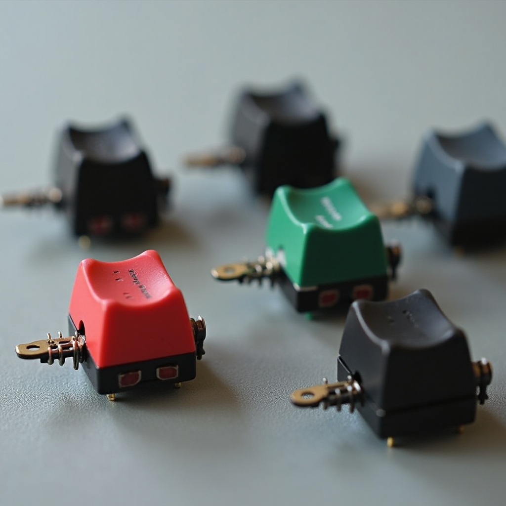 différence dans les interrupteurs de clavier