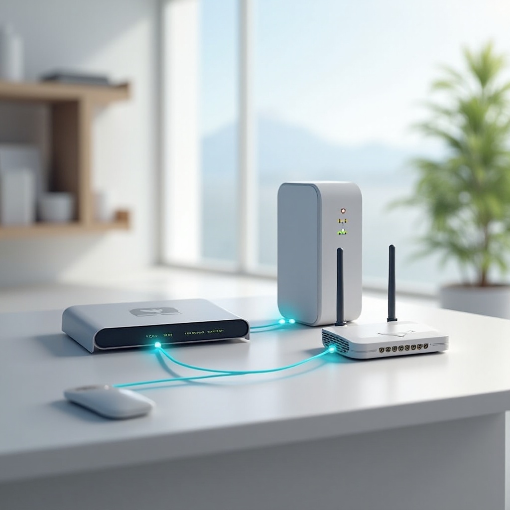 modem ke switchi k routeru