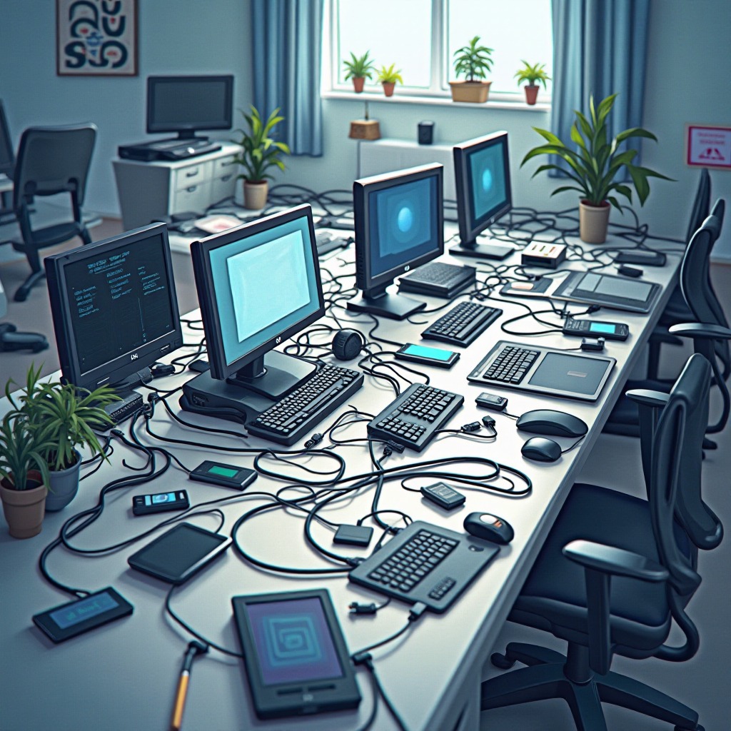 nedostatek prostředků USB řadiče