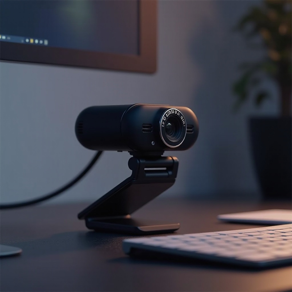 câmera de vídeo de computador com microfone