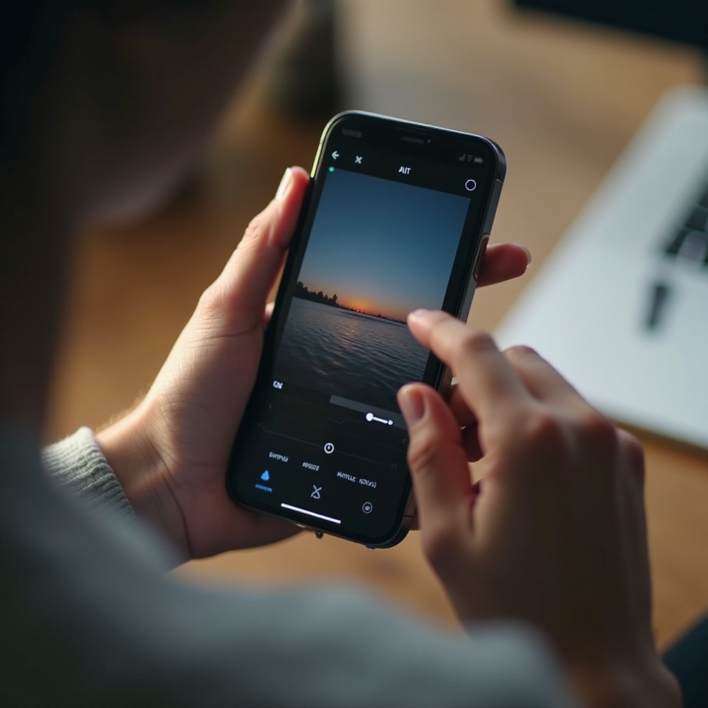 éditer des photos brutes sur iPhone