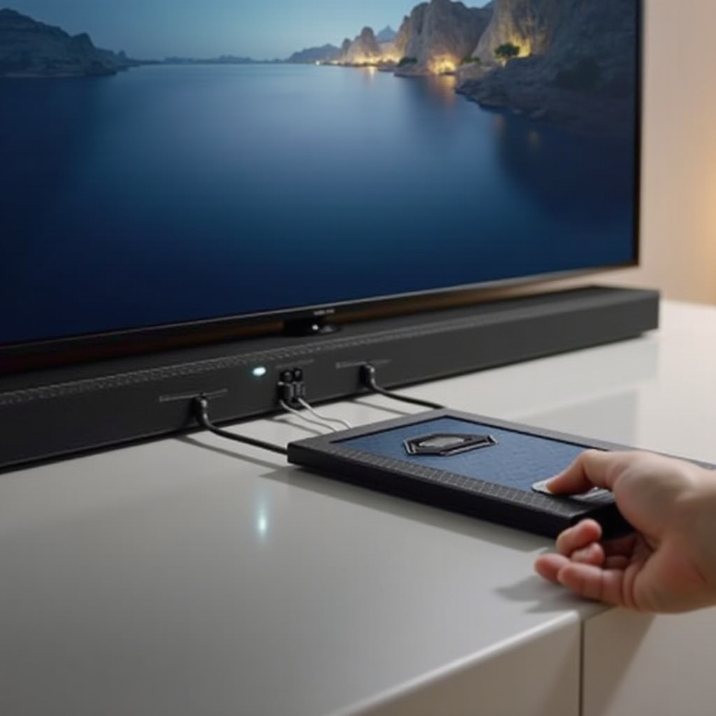 barre de son connectée mais pas de son