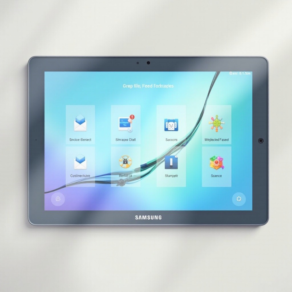 armazenamento do tablet Samsung cheio, mas sem arquivos