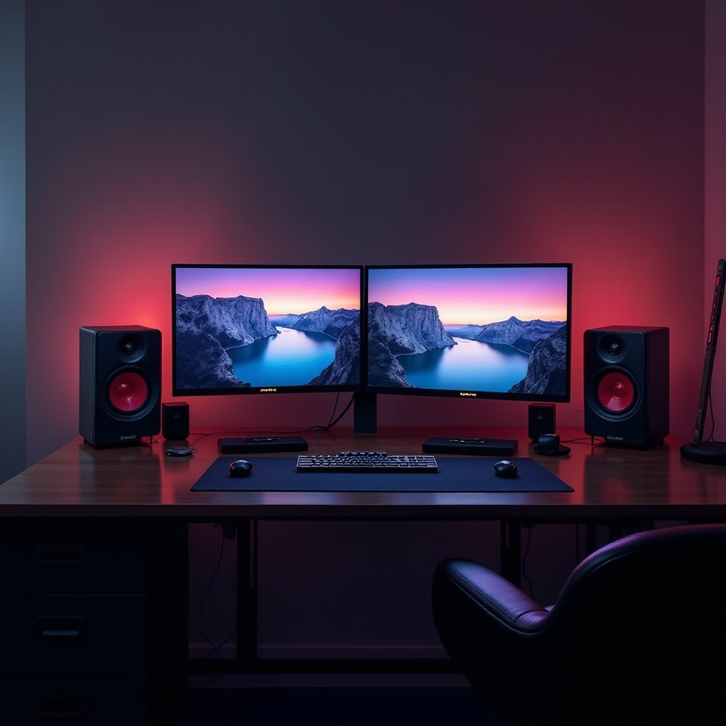 podwójny monitor podłącz głośnik do monitora