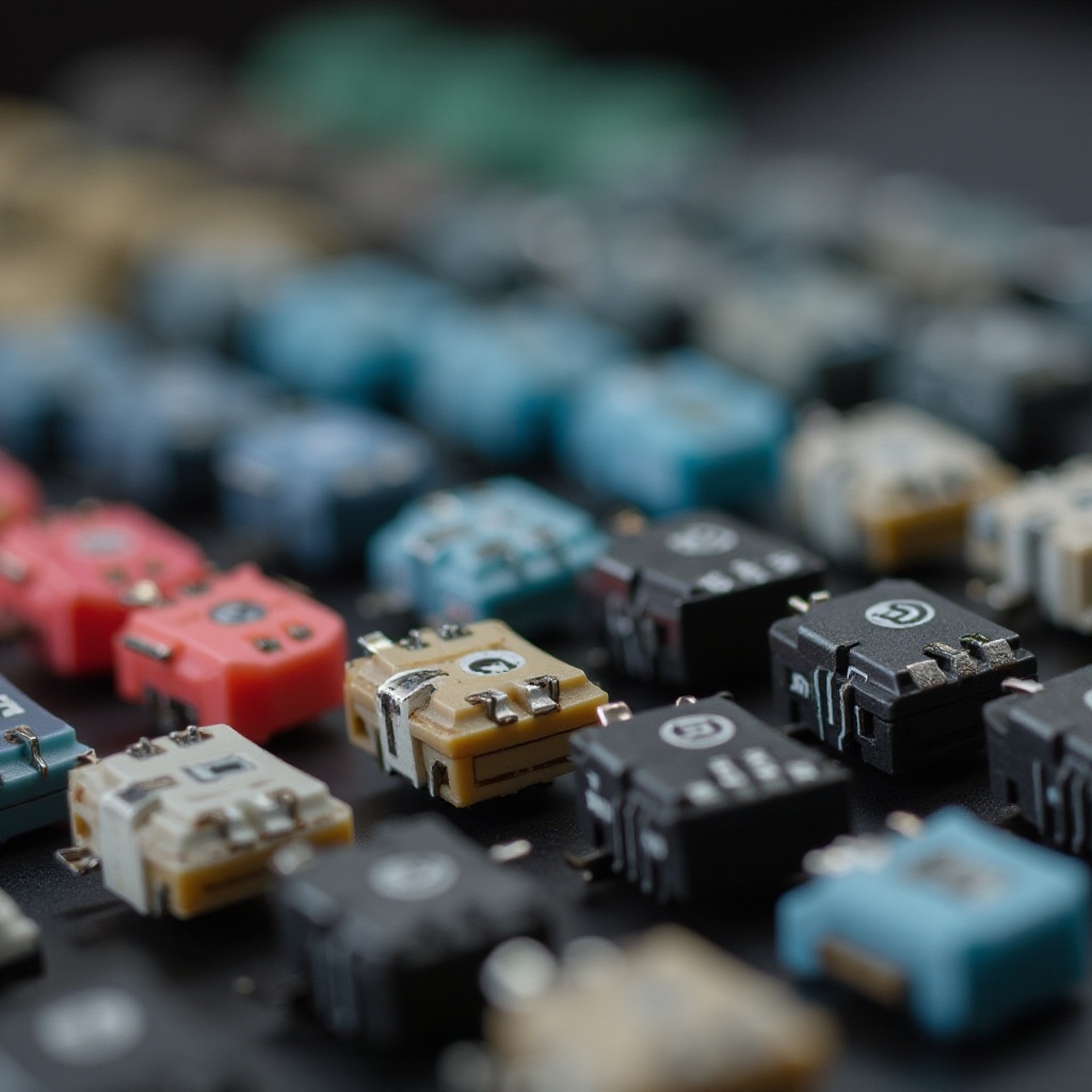 rozdíl v klávesových spínačích