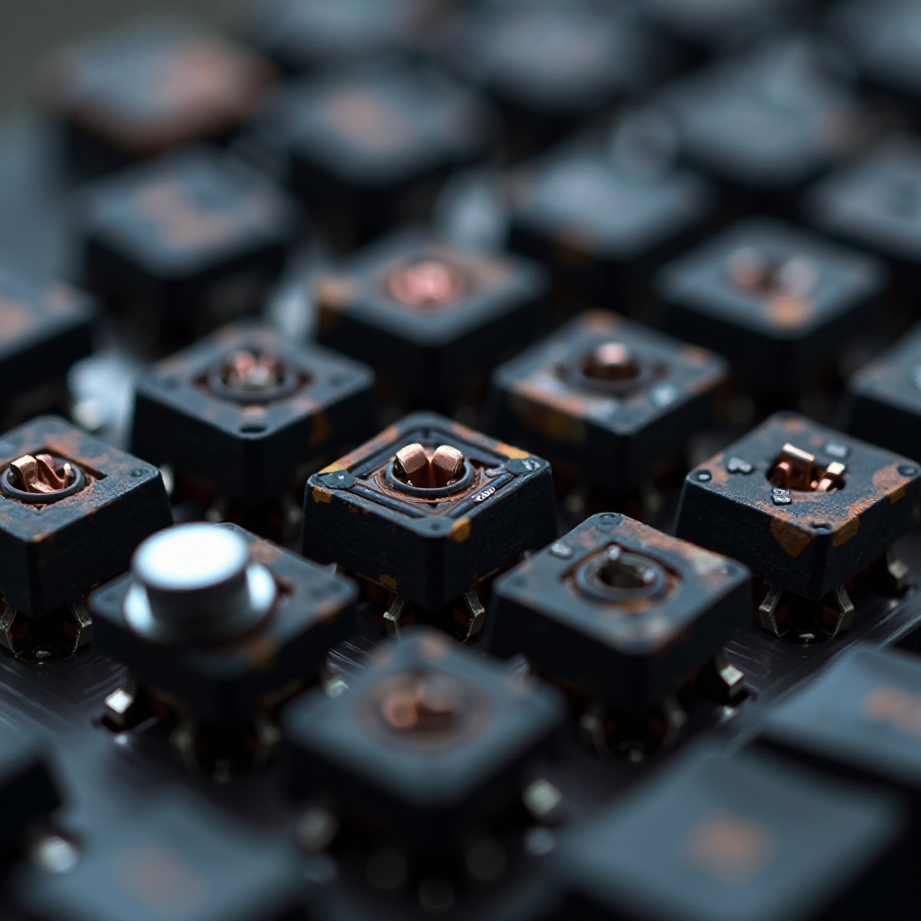 różnica w przełącznikach klawiatury