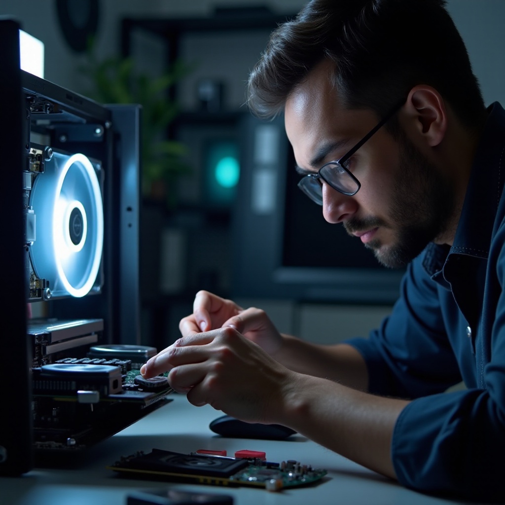 mudança de cooler de CPU