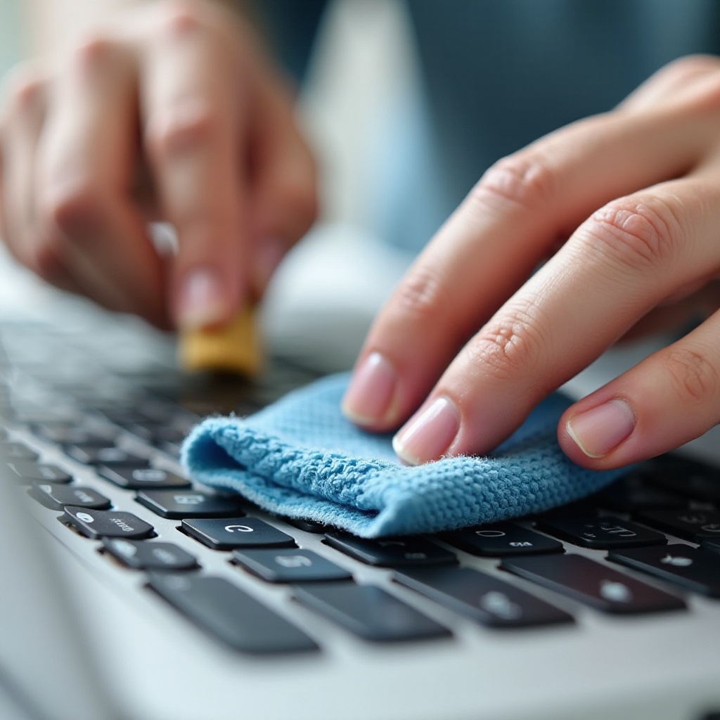 como limpar com segurança um teclado
