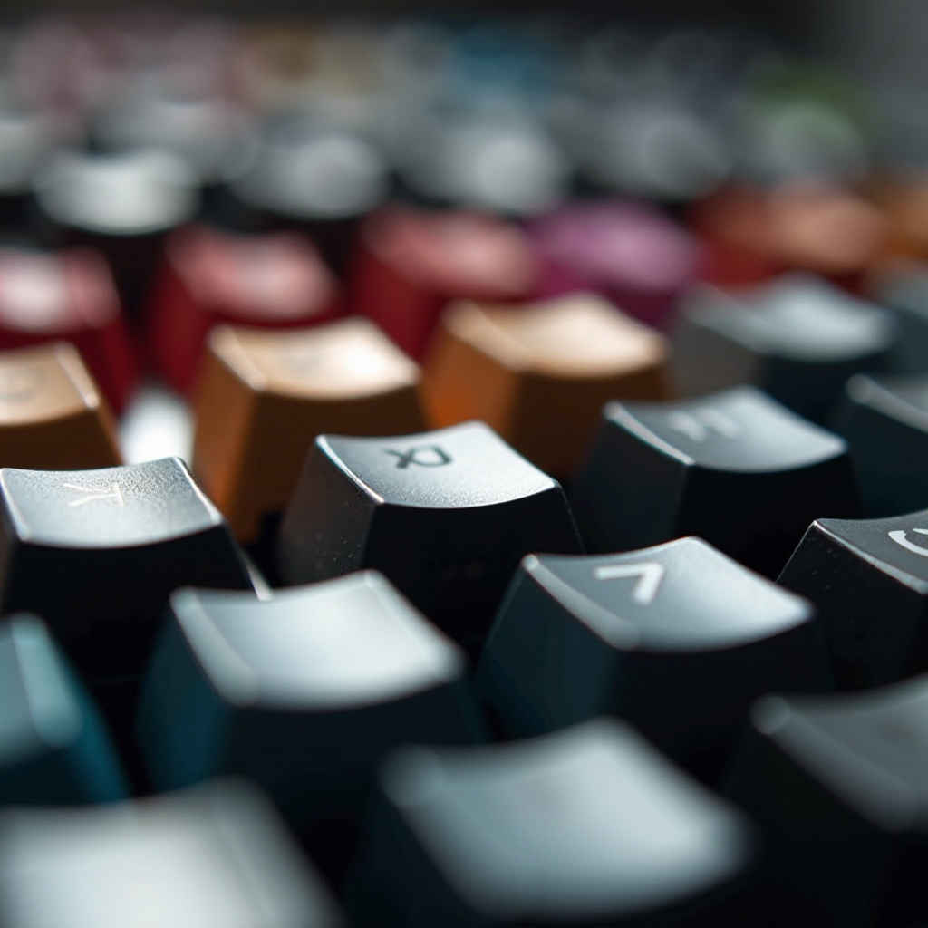 diferença nos interruptores do teclado