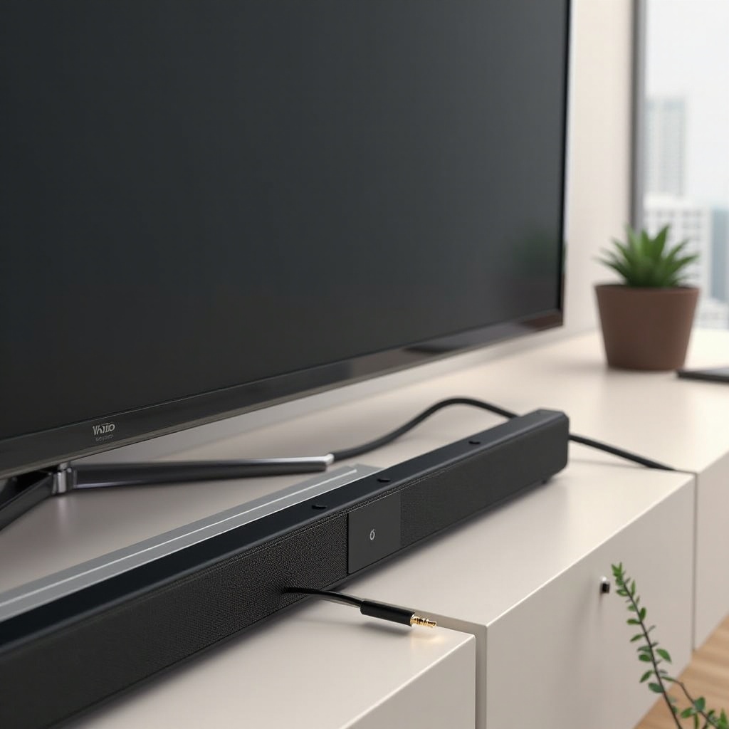 como conectar uma barra de som à TV Vizio